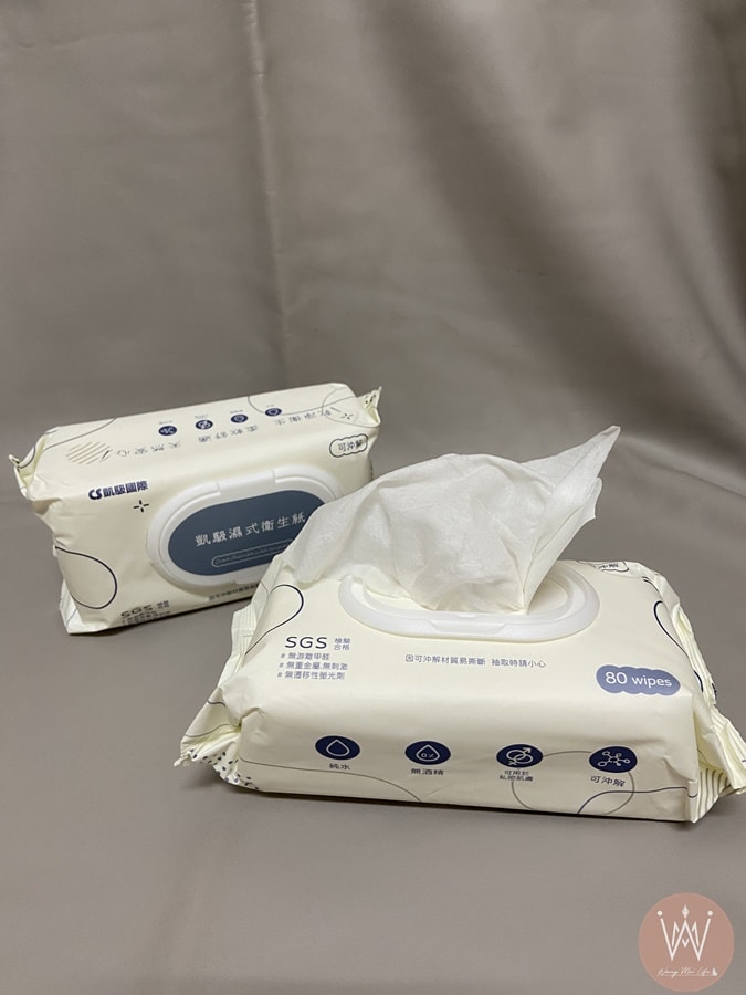 廁所必備組-綿綿雲涼感衛生棉+凱馺濕式衛生紙